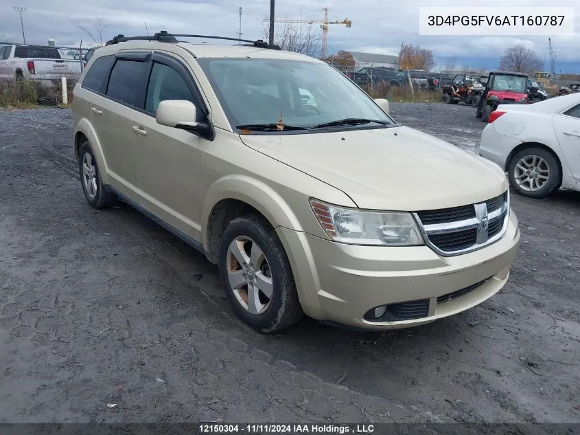 2010 Dodge Journey Sxt VIN: 3D4PG5FV6AT160787 Lot: 12150304