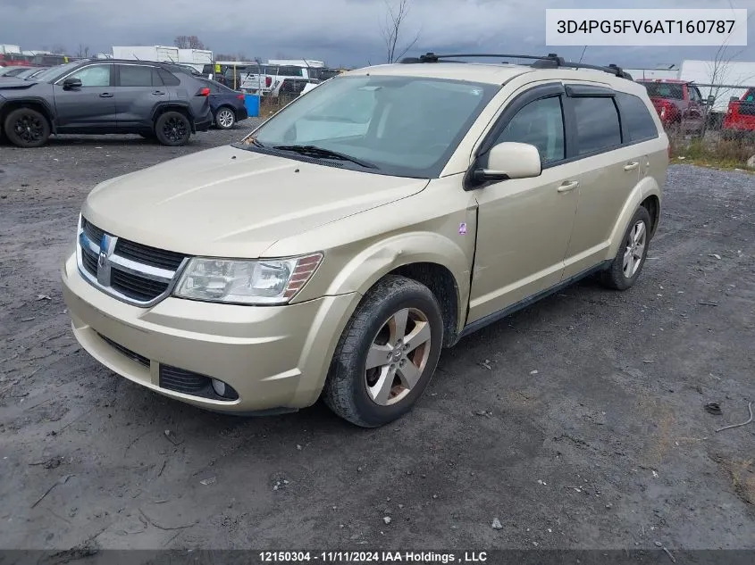 2010 Dodge Journey Sxt VIN: 3D4PG5FV6AT160787 Lot: 12150304