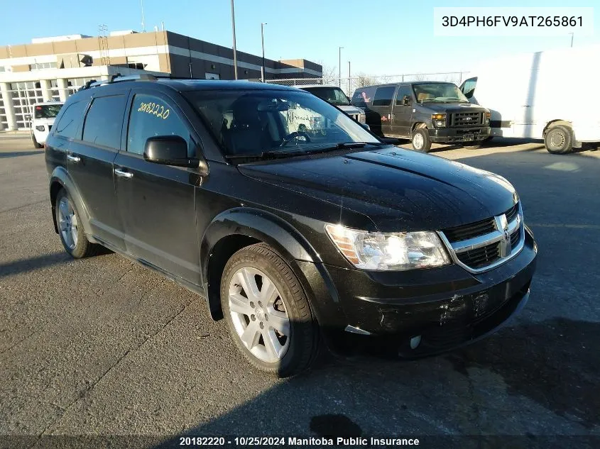 2010 Dodge Journey R/T VIN: 3D4PH6FV9AT265861 Lot: 20182220