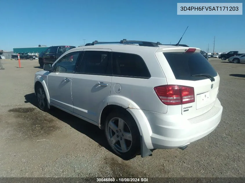 2010 Dodge Journey R/T VIN: 3D4PH6FV5AT171203 Lot: 30046860