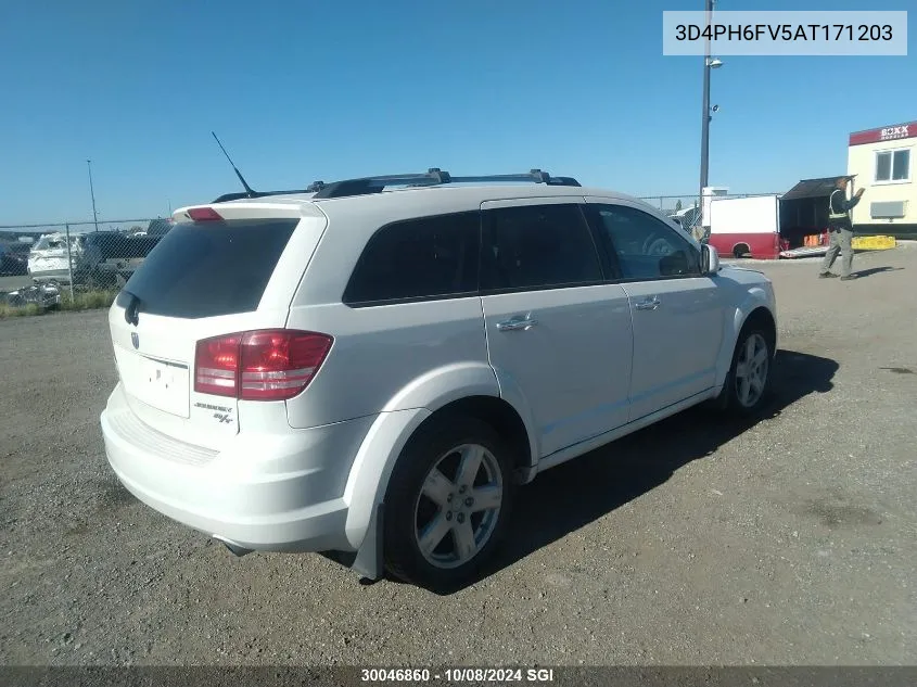 2010 Dodge Journey R/T VIN: 3D4PH6FV5AT171203 Lot: 30046860