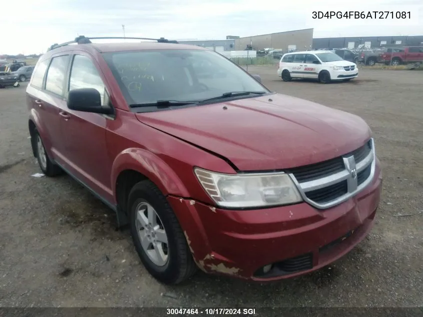 2010 Dodge Journey Se VIN: 3D4PG4FB6AT271081 Lot: 30047464