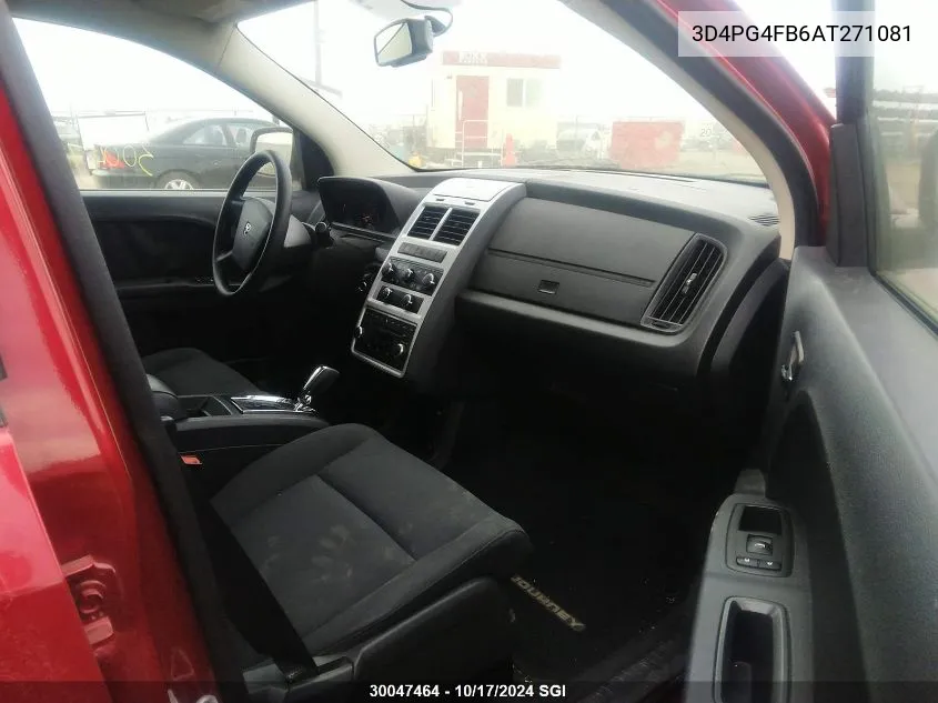 2010 Dodge Journey Se VIN: 3D4PG4FB6AT271081 Lot: 30047464