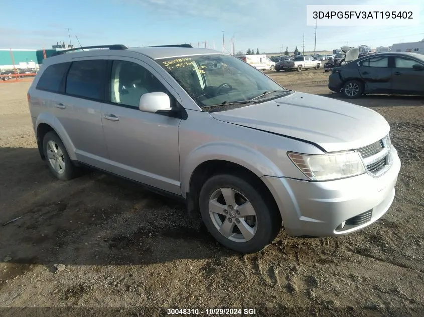 3D4PG5FV3AT195402 2010 Dodge Journey Sxt