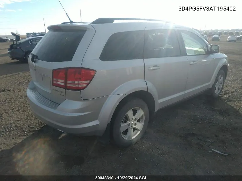 2010 Dodge Journey Sxt VIN: 3D4PG5FV3AT195402 Lot: 30048310