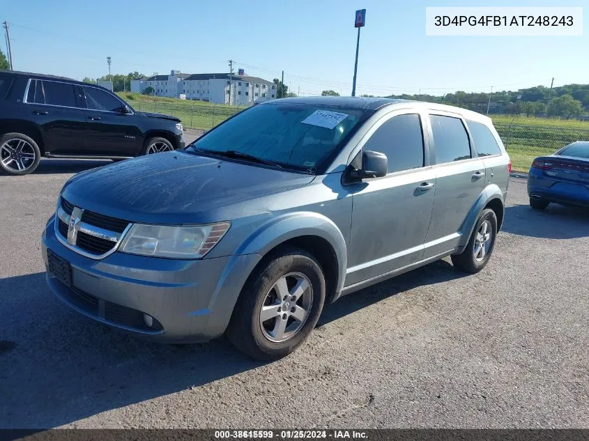 2010 Dodge Journey Se VIN: 3D4PG4FB1AT248243 Lot: 38615599