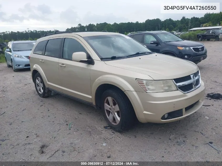 2010 Dodge Journey Sxt VIN: 3D4PG5FV4AT260550 Lot: 39830912