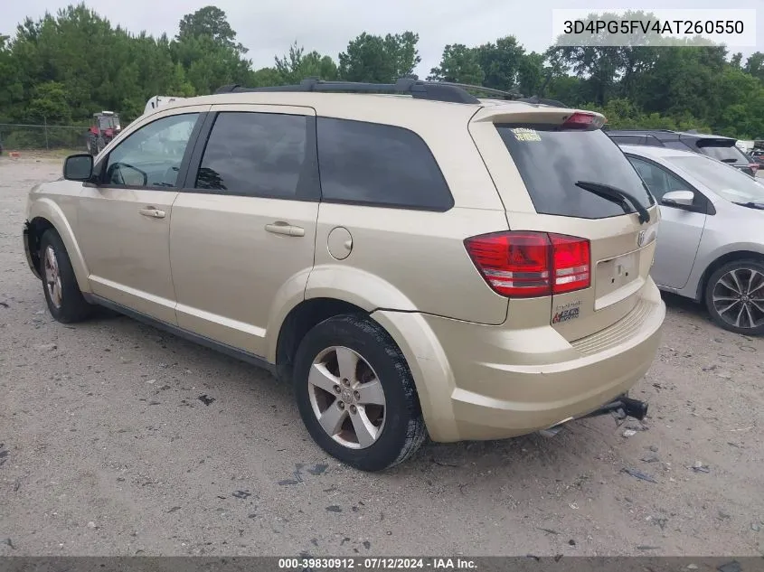 2010 Dodge Journey Sxt VIN: 3D4PG5FV4AT260550 Lot: 39830912