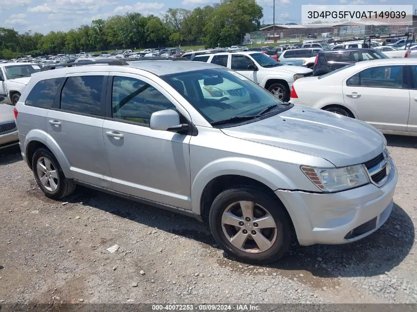 2010 Dodge Journey Sxt VIN: 3D4PG5FV0AT149039 Lot: 40072253