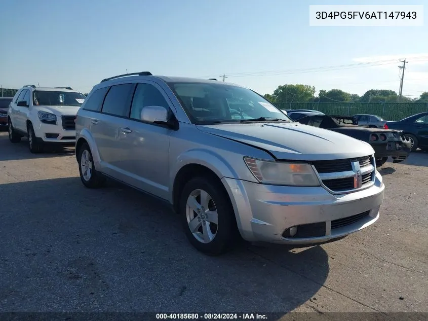 2010 Dodge Journey Sxt VIN: 3D4PG5FV6AT147943 Lot: 40185680