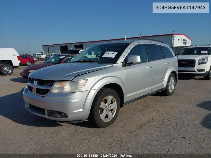 2010 Dodge Journey Sxt VIN: 3D4PG5FV6AT147943 Lot: 40185680