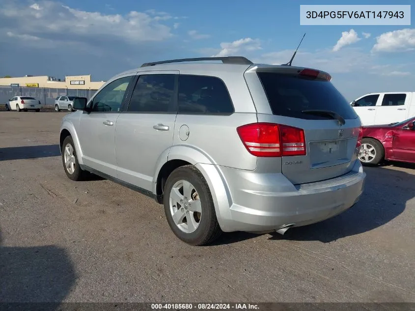 2010 Dodge Journey Sxt VIN: 3D4PG5FV6AT147943 Lot: 40185680