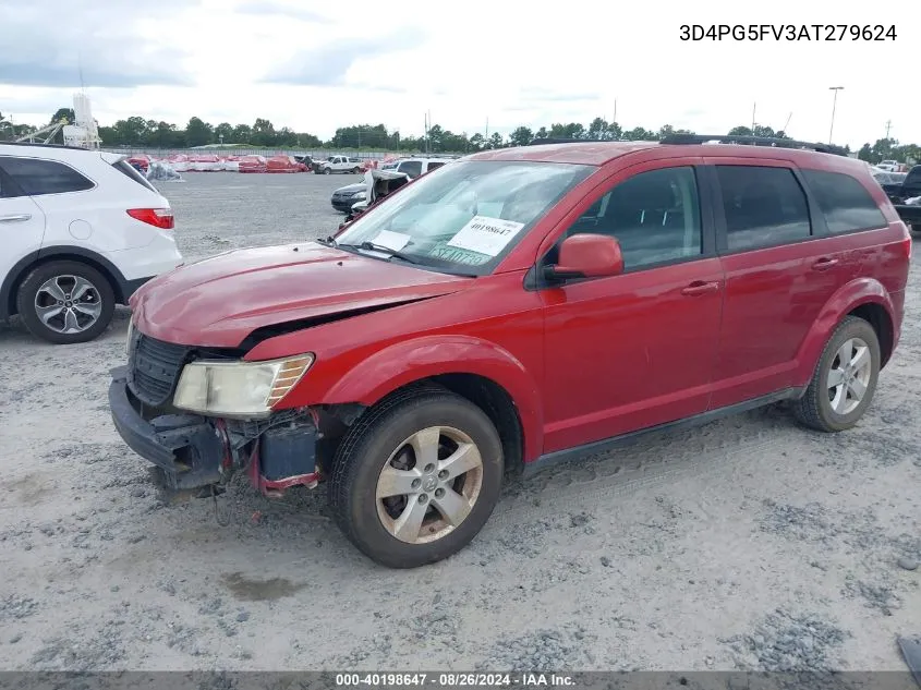 2010 Dodge Journey Sxt VIN: 3D4PG5FV3AT279624 Lot: 40198647