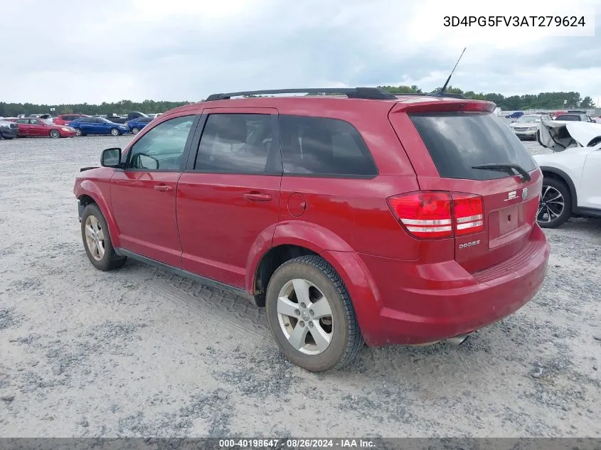 2010 Dodge Journey Sxt VIN: 3D4PG5FV3AT279624 Lot: 40198647