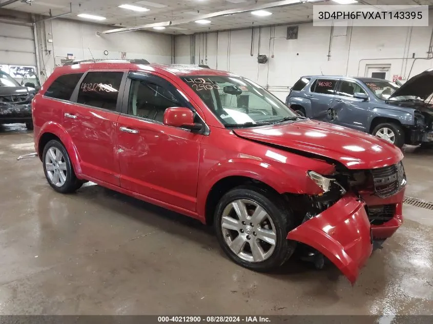 2010 Dodge Journey R/T VIN: 3D4PH6FVXAT143395 Lot: 40212900