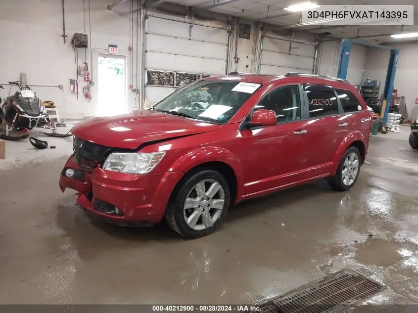 2010 Dodge Journey R/T VIN: 3D4PH6FVXAT143395 Lot: 40212900