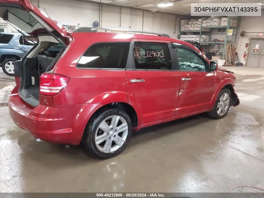 2010 Dodge Journey R/T VIN: 3D4PH6FVXAT143395 Lot: 40212900