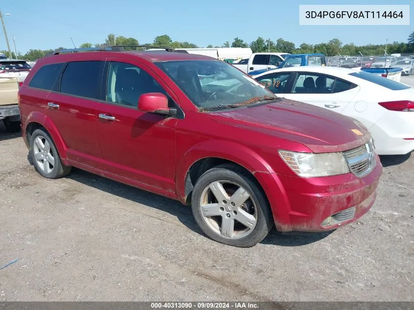 2010 Dodge Journey R/T VIN: 3D4PG6FV8AT114464 Lot: 40313090