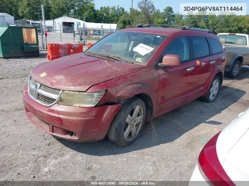 2010 Dodge Journey R/T VIN: 3D4PG6FV8AT114464 Lot: 40313090