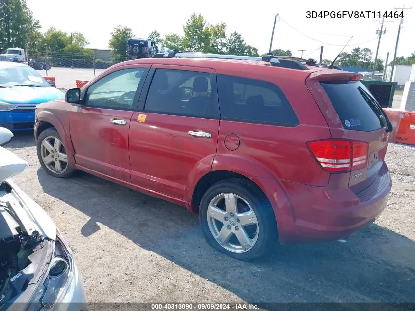 2010 Dodge Journey R/T VIN: 3D4PG6FV8AT114464 Lot: 40313090