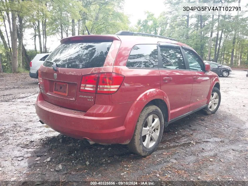 2010 Dodge Journey Sxt VIN: 3D4PG5FV4AT102791 Lot: 40325856