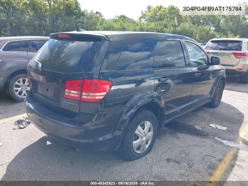 2010 Dodge Journey Se VIN: 3D4PG4FB9AT175784 Lot: 40342623