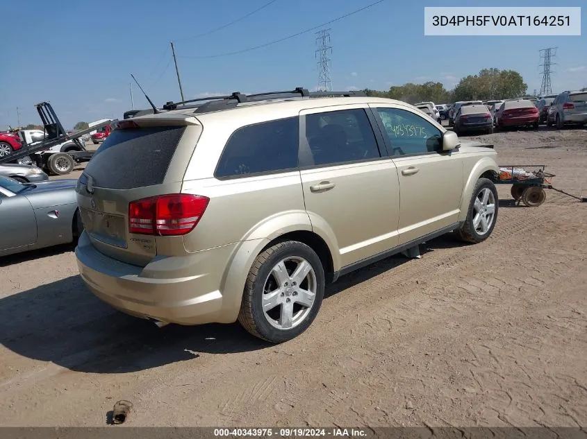 2010 Dodge Journey Sxt VIN: 3D4PH5FV0AT164251 Lot: 40343975