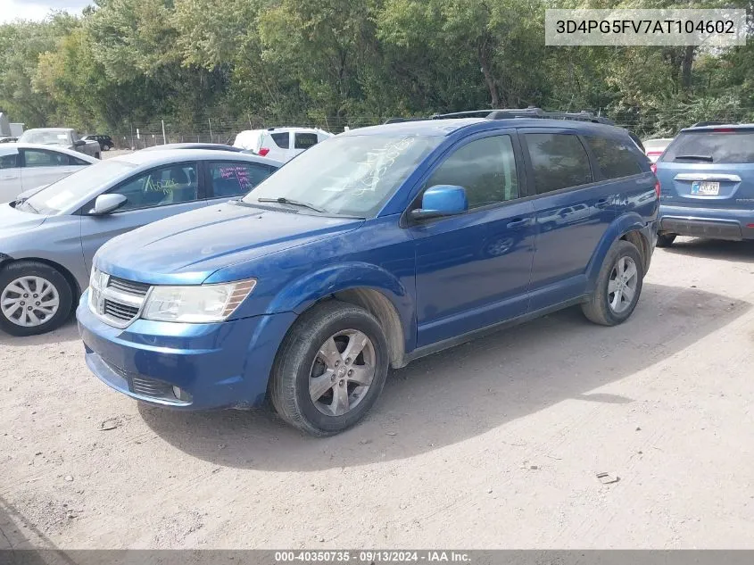 2010 Dodge Journey Sxt VIN: 3D4PG5FV7AT104602 Lot: 40350735