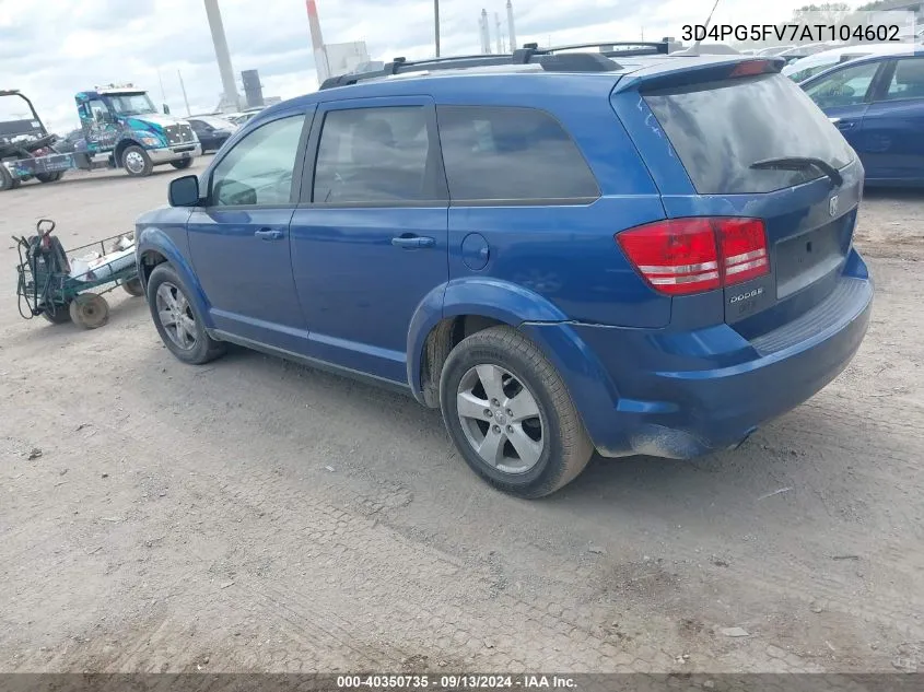 2010 Dodge Journey Sxt VIN: 3D4PG5FV7AT104602 Lot: 40350735