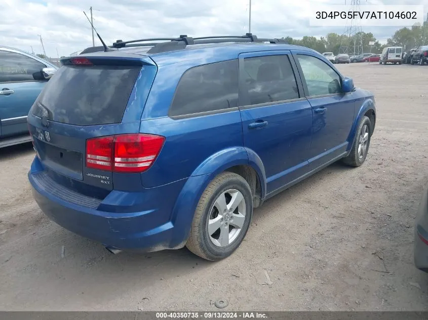 2010 Dodge Journey Sxt VIN: 3D4PG5FV7AT104602 Lot: 40350735