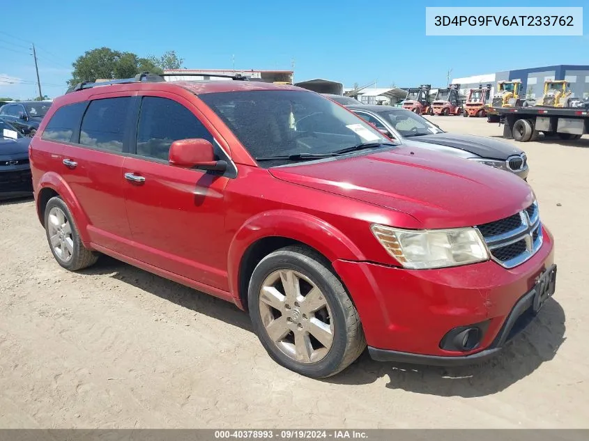 2010 Dodge Journey R/T VIN: 3D4PG9FV6AT233762 Lot: 40378993