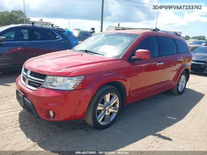 2010 Dodge Journey R/T VIN: 3D4PG9FV6AT233762 Lot: 40378993