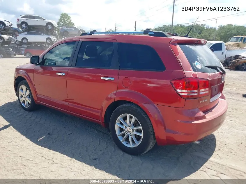 2010 Dodge Journey R/T VIN: 3D4PG9FV6AT233762 Lot: 40378993