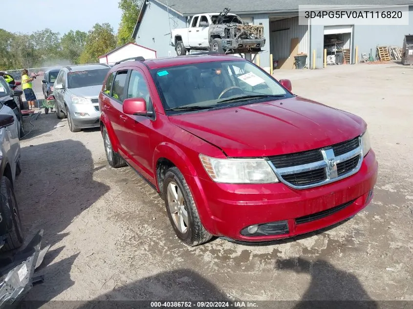 2010 Dodge Journey Sxt VIN: 3D4PG5FV0AT116820 Lot: 40386752