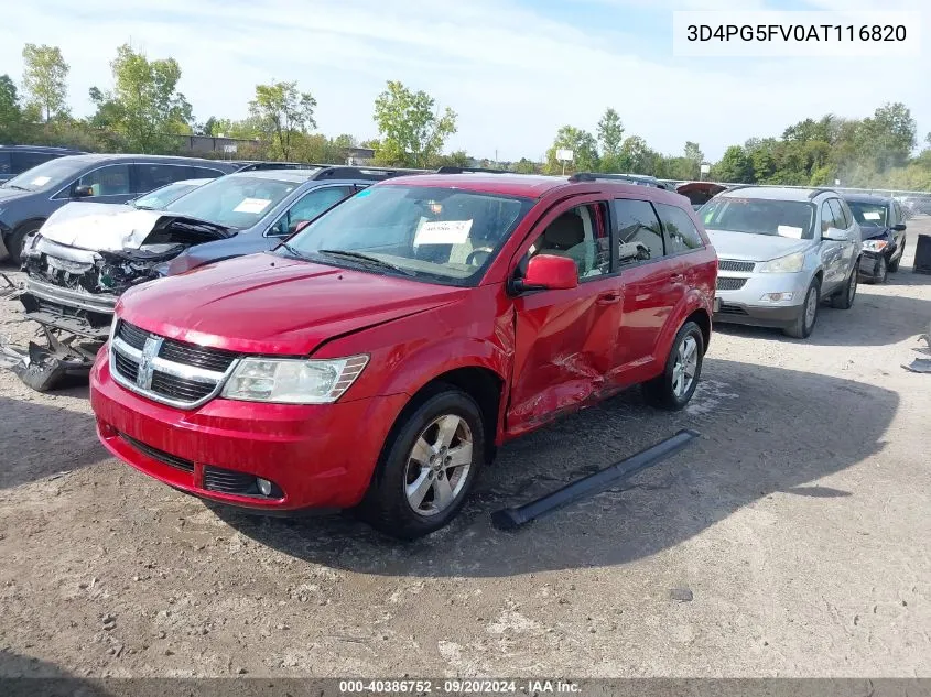 2010 Dodge Journey Sxt VIN: 3D4PG5FV0AT116820 Lot: 40386752