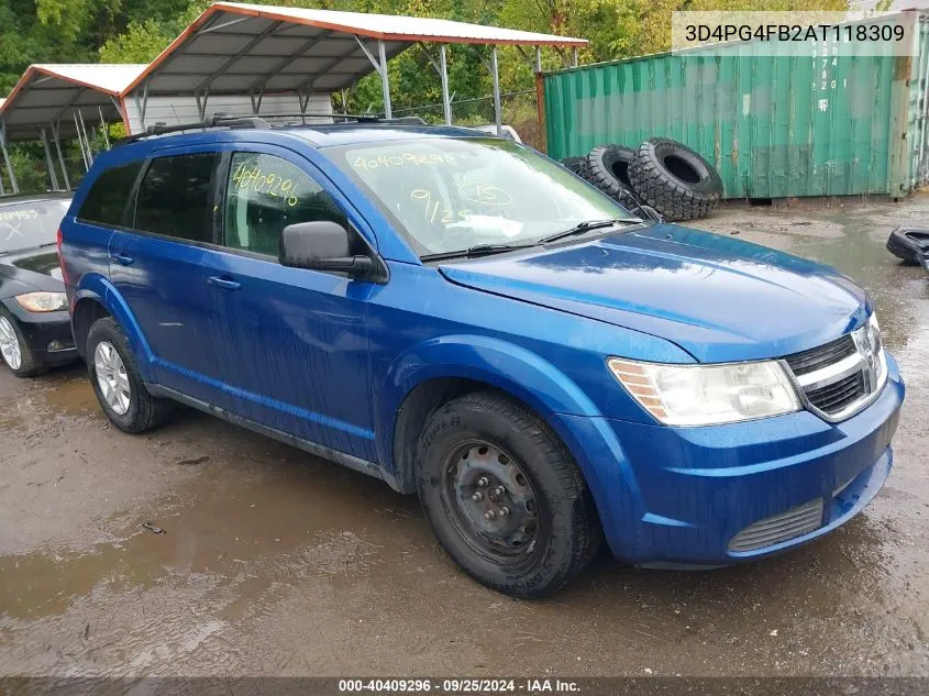 2010 Dodge Journey Se VIN: 3D4PG4FB2AT118309 Lot: 40409296