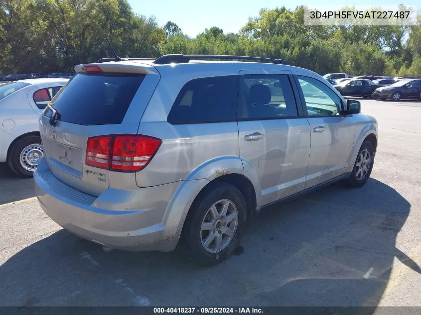 2010 Dodge Journey Sxt VIN: 3D4PH5FV5AT227487 Lot: 40418237