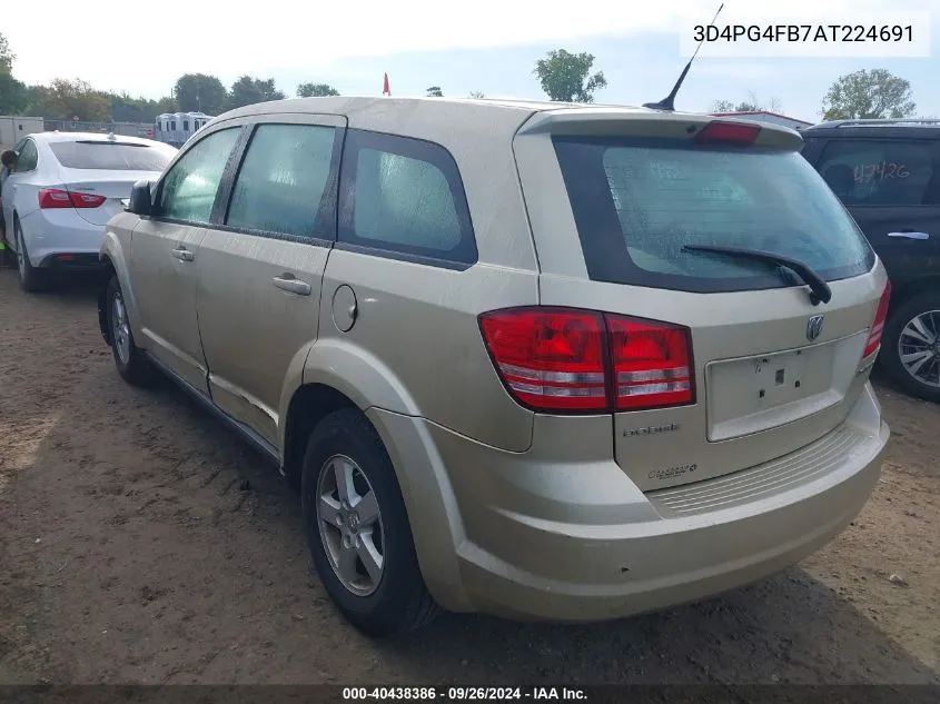 2010 Dodge Journey Se VIN: 3D4PG4FB7AT224691 Lot: 40438386