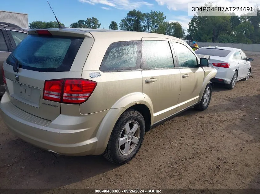 2010 Dodge Journey Se VIN: 3D4PG4FB7AT224691 Lot: 40438386