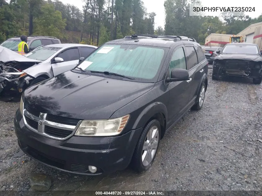 2010 Dodge Journey R/T VIN: 3D4PH9FV6AT235024 Lot: 40449720