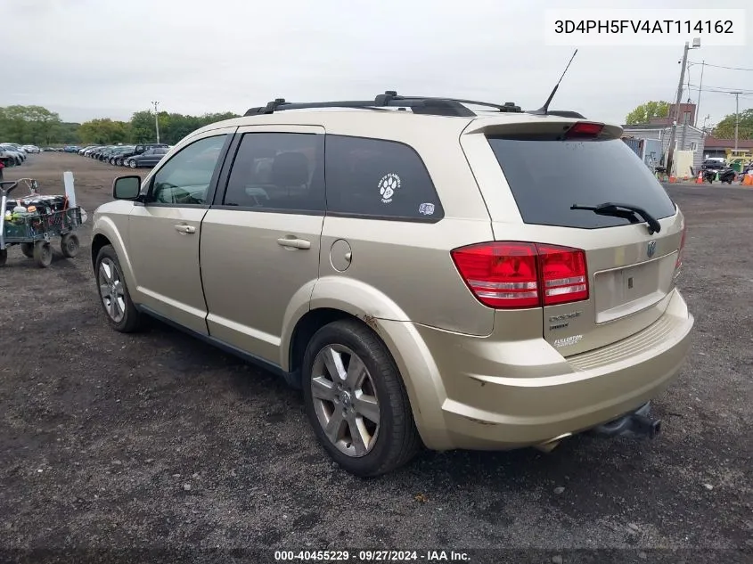 2010 Dodge Journey Sxt VIN: 3D4PH5FV4AT114162 Lot: 40455229