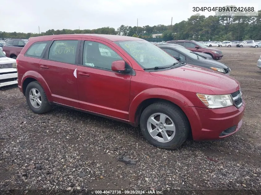 2010 Dodge Journey Se VIN: 3D4PG4FB9AT242688 Lot: 40472738