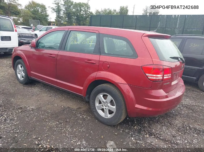 2010 Dodge Journey Se VIN: 3D4PG4FB9AT242688 Lot: 40472738