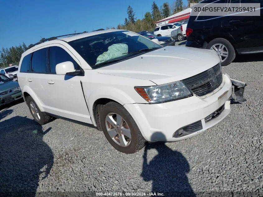 2010 Dodge Journey Sxt VIN: 3D4PG5FV2AT259431 Lot: 40473576