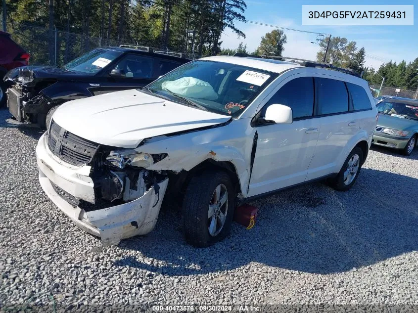 2010 Dodge Journey Sxt VIN: 3D4PG5FV2AT259431 Lot: 40473576