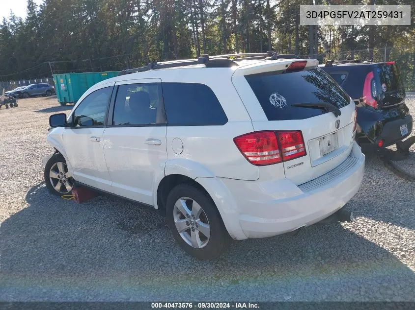 2010 Dodge Journey Sxt VIN: 3D4PG5FV2AT259431 Lot: 40473576