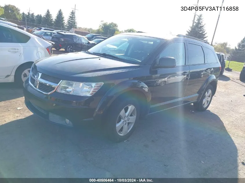 2010 Dodge Journey Sxt VIN: 3D4PG5FV3AT116858 Lot: 40506464