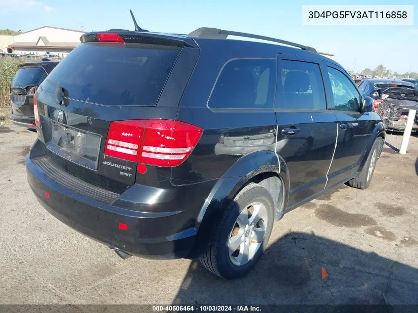 2010 Dodge Journey Sxt VIN: 3D4PG5FV3AT116858 Lot: 40506464