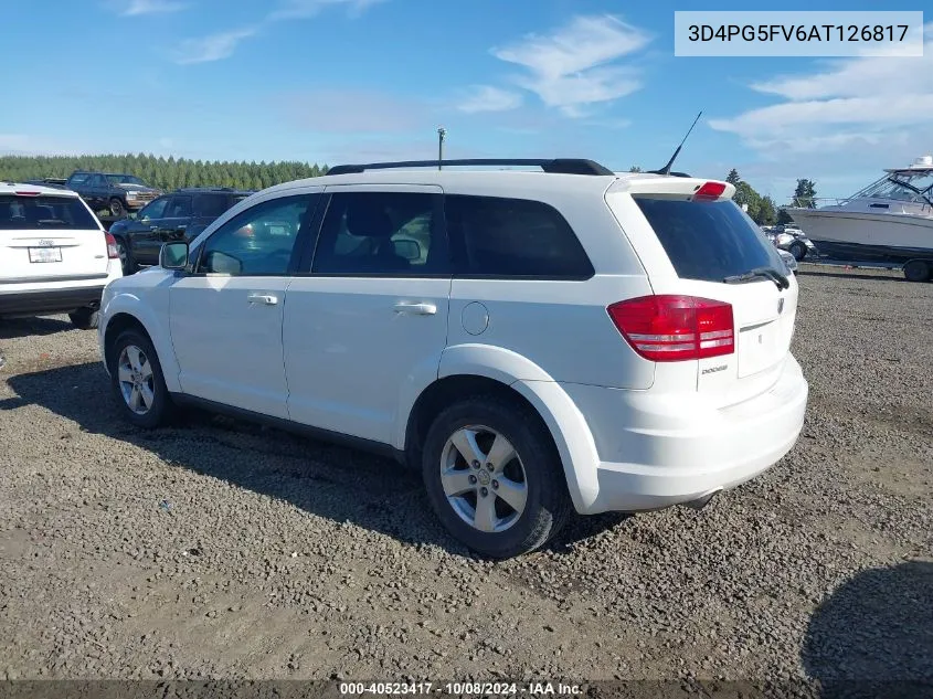 2010 Dodge Journey Sxt VIN: 3D4PG5FV6AT126817 Lot: 40523417