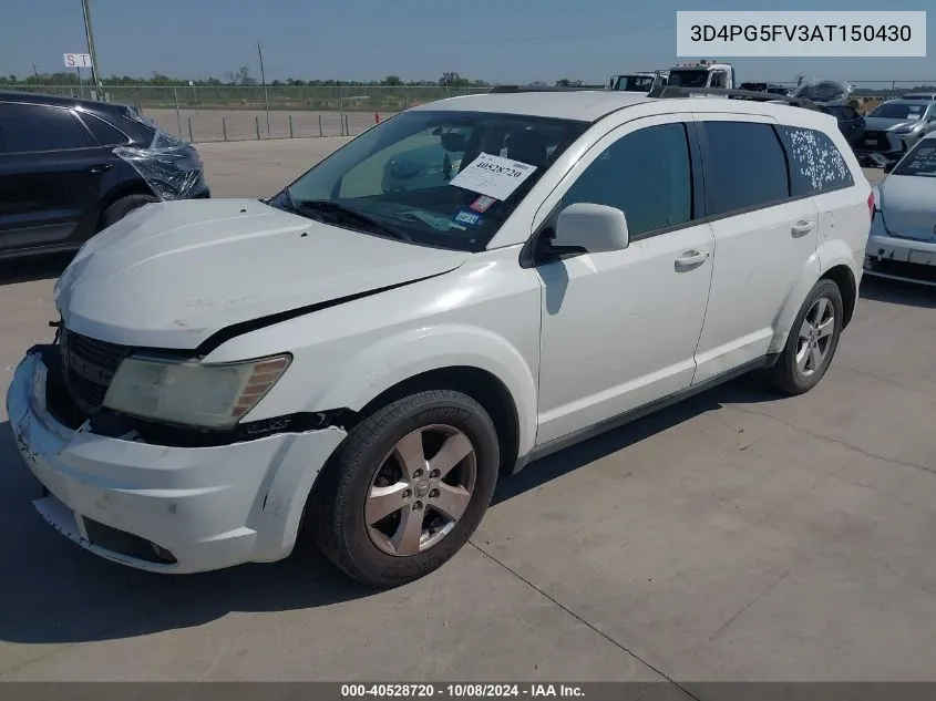 2010 Dodge Journey Sxt VIN: 3D4PG5FV3AT150430 Lot: 40528720